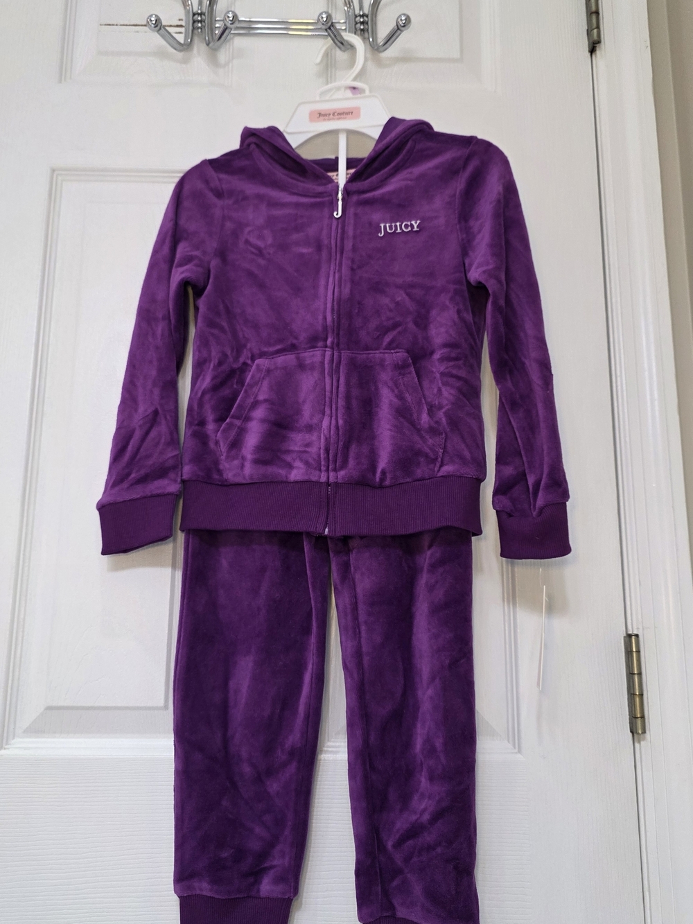 Juicy Couture Purple Velour Tracksuit Size 4